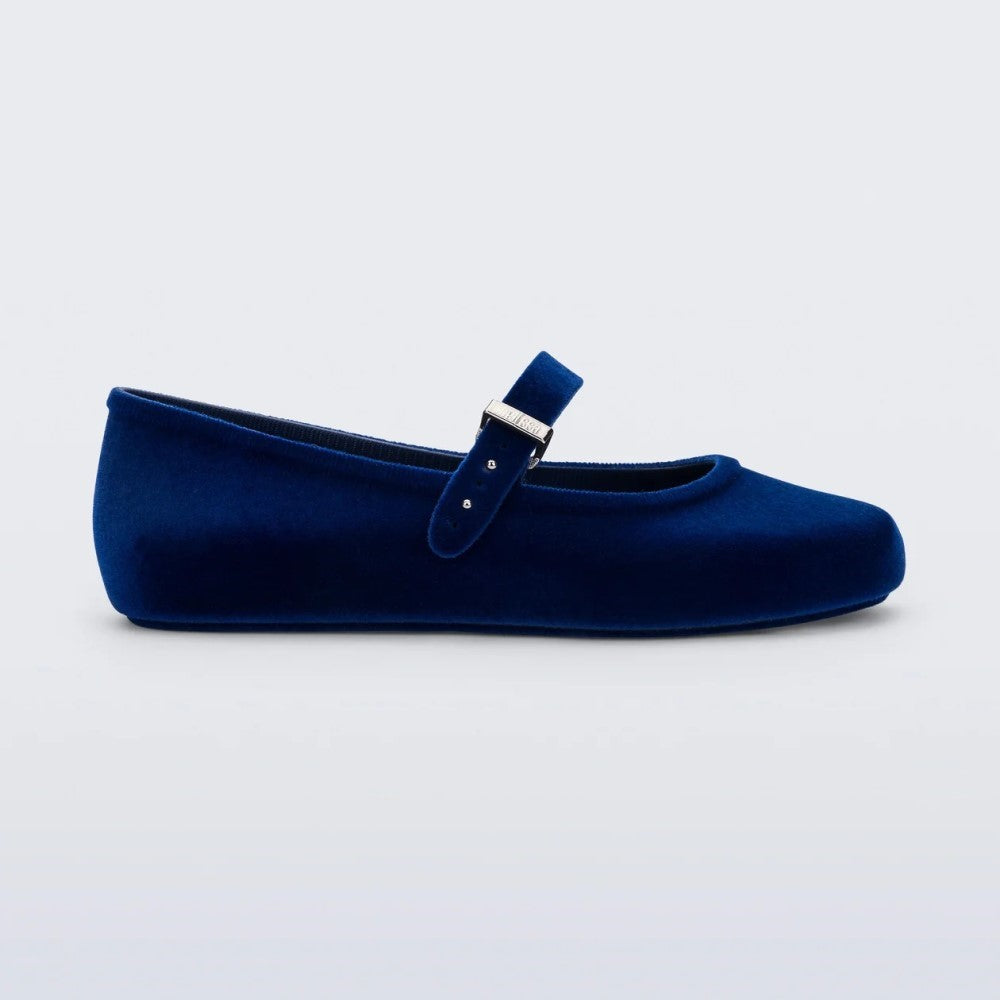 Melissa Kadın Soft Ballerina Velvet II Babet Mavi