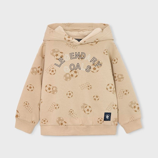 Mayoral Yazlık Erkek Kapşonlu Sweatshirt Kahverengi