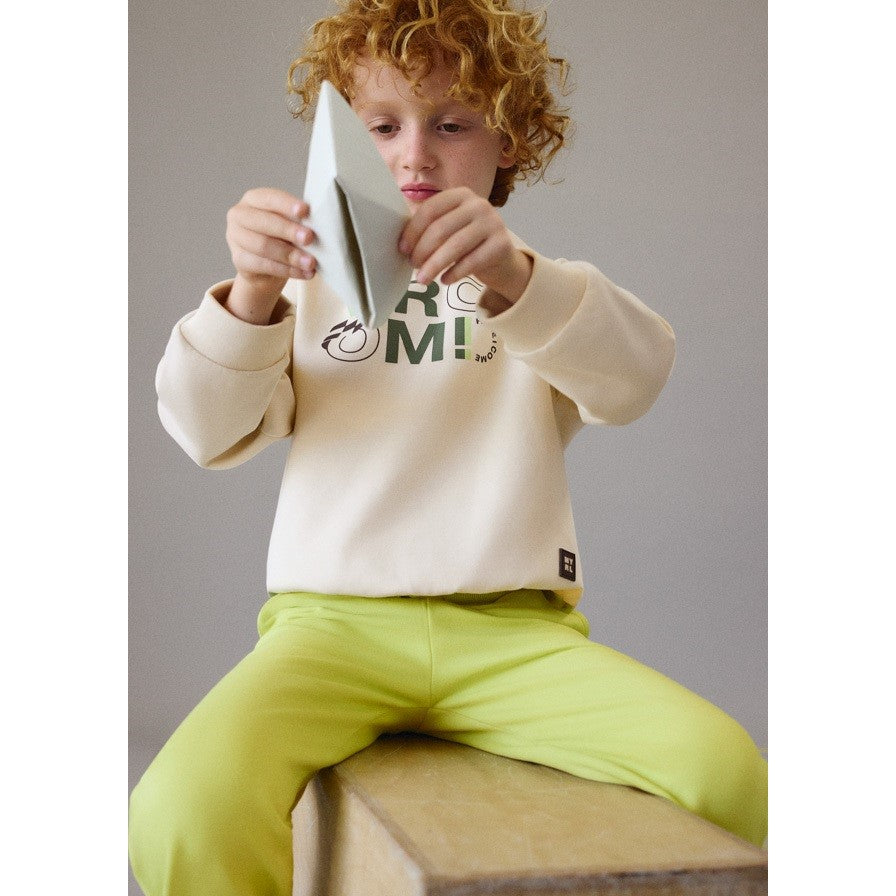 Mayoral Yazlık Erkek Kapşonlu Sweatshirt Bej