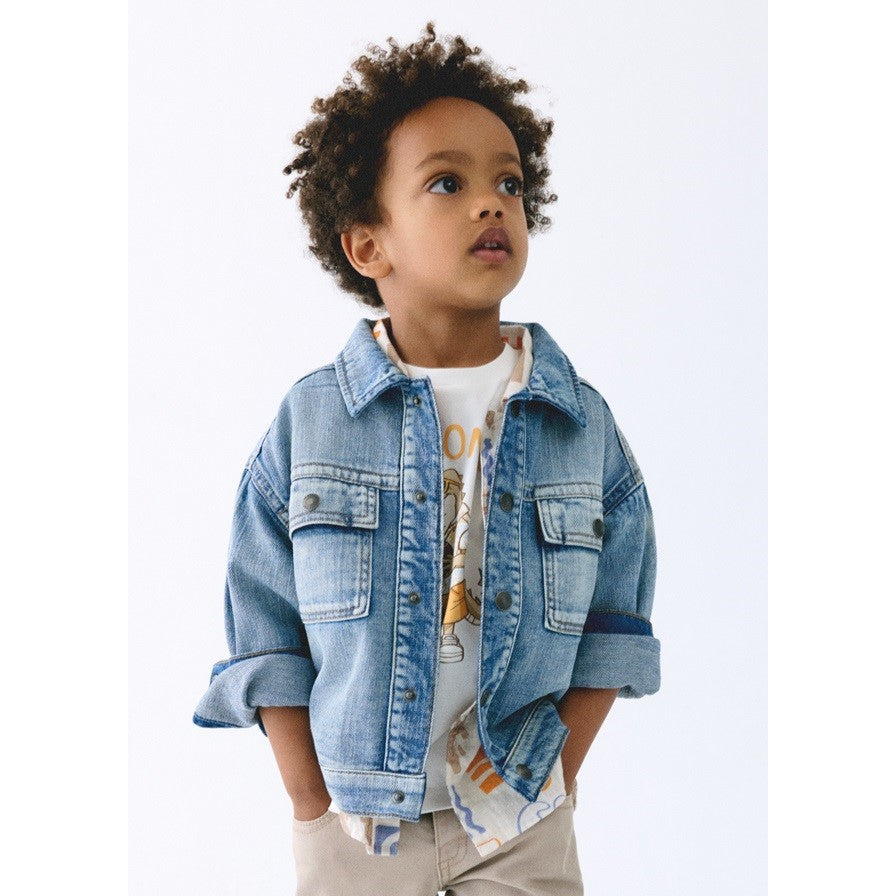 Mayoral Yazlık Erkek Denim Ceket Mavi