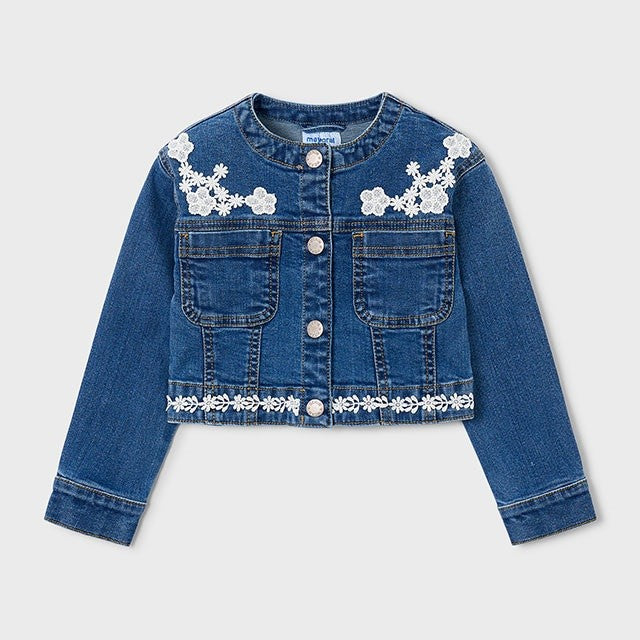 Mayoral Yazlık Kız Denim Ceket Lacivert