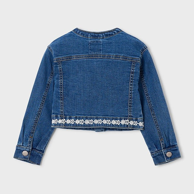 Mayoral Yazlık Kız Denim Ceket Lacivert