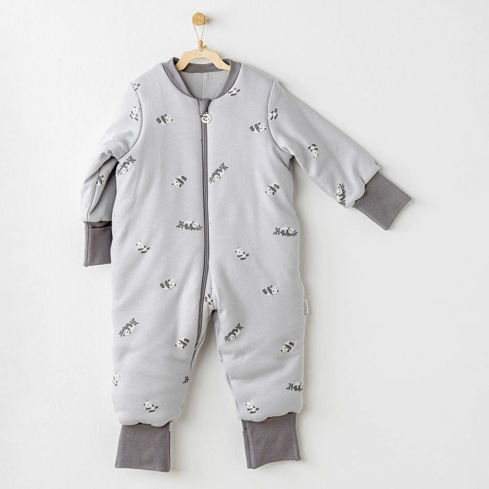 Andywawa Kışlık Bebek Uyku Tulumu Sleeper 2.5 TOG Fıber Keep Smılıng Gri