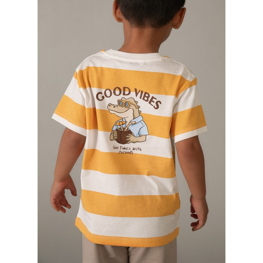 Mayoral Yazlık Erkek T-shirt Şort Set Turuncu