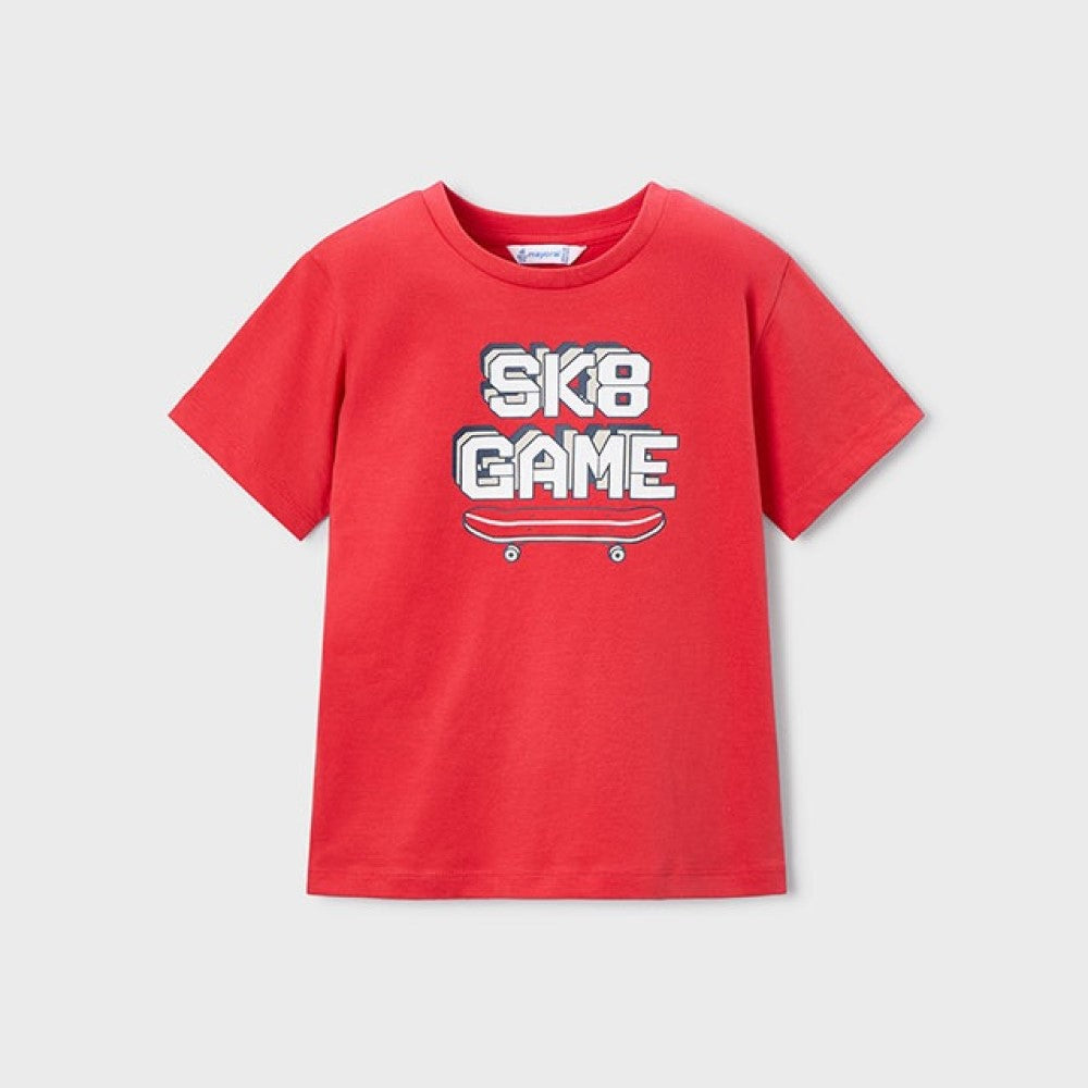 Mayoral Yazlık Erkek T-shirt Şort Üçlü Set Kırmızı