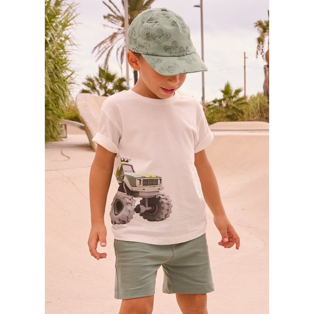 Mayoral Yazlık Erkek T-shirt Şort İkili Set Yeşil