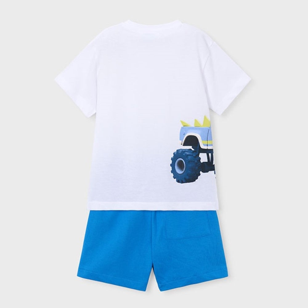 Mayoral Yazlık Erkek T-shirt Şort İkili Set Mavi