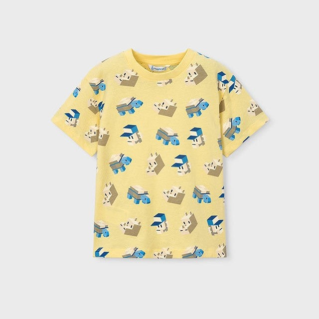 Mayoral Yazlık Erkek T-shirt Şort Üçlü Set Sarı