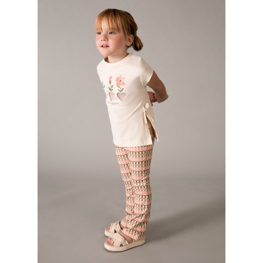 Mayoral Yazlık Kız Bluz Tayt 2'li Set Turuncu