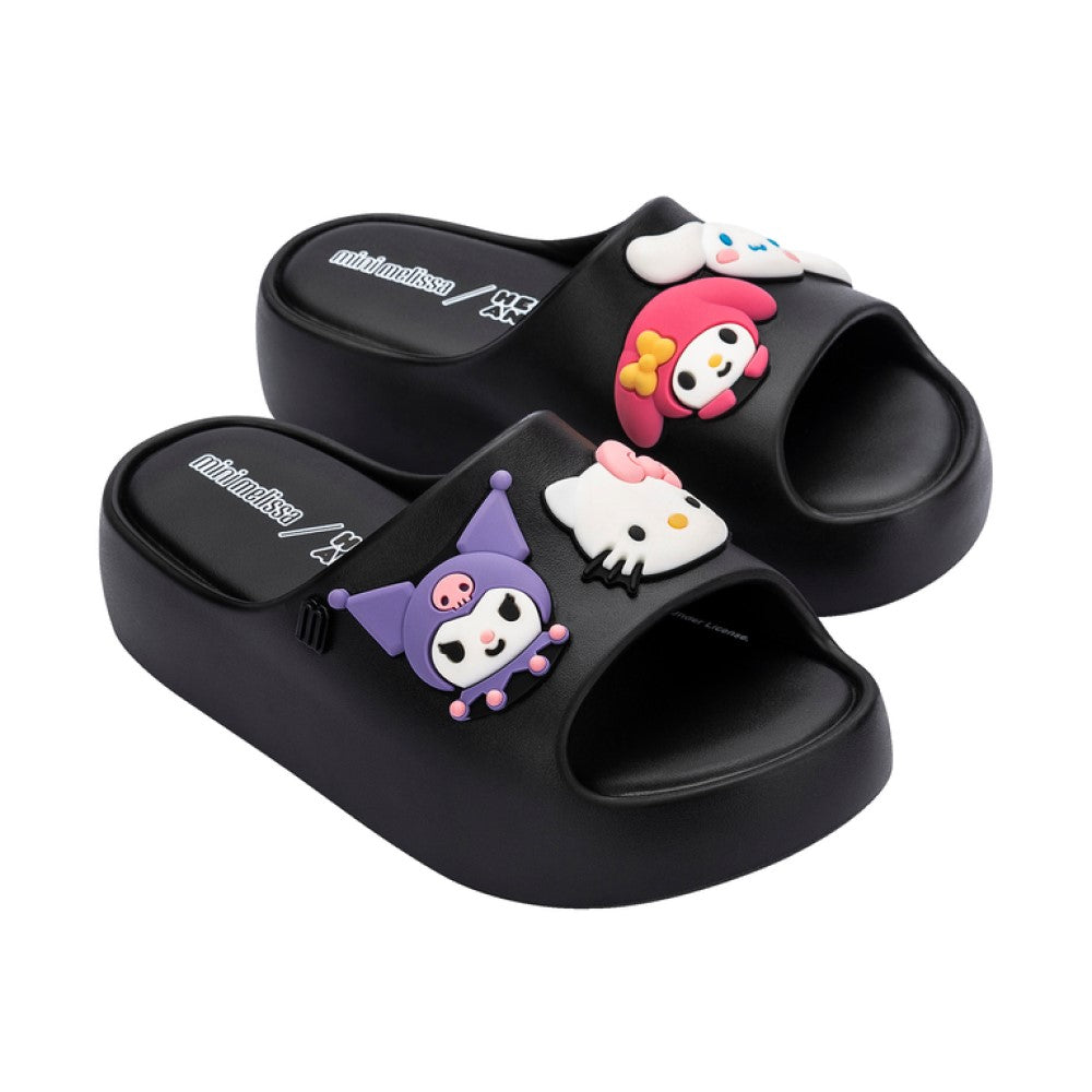 Mini Melissa Platform Çocuk Terlik Siyah