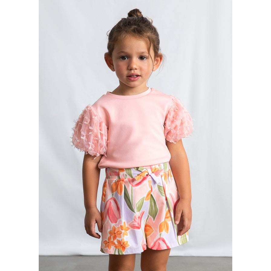 Mayoral Yazlık Kız Şort Etek Pembe