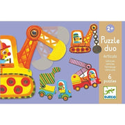 Djeco İkili Puzzle - Vehicles - Eğitici Oyuncak