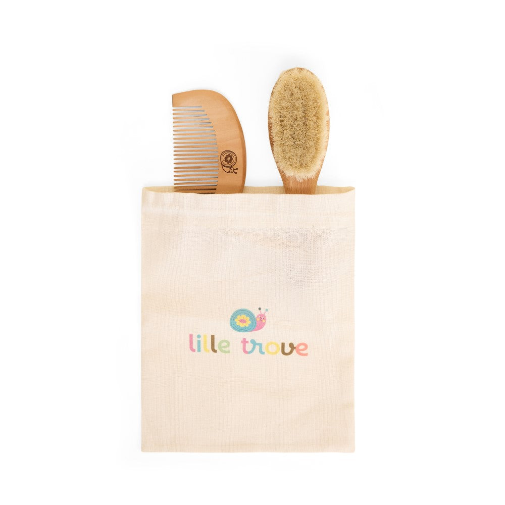 Lille Trove %100 Doğal Keçi Kılı Fırça Seti