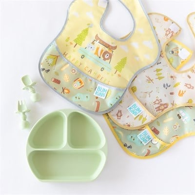 Bumkins SuperBib Önlük - 3lü Paket ( Happy Campers ) - Görsel 3