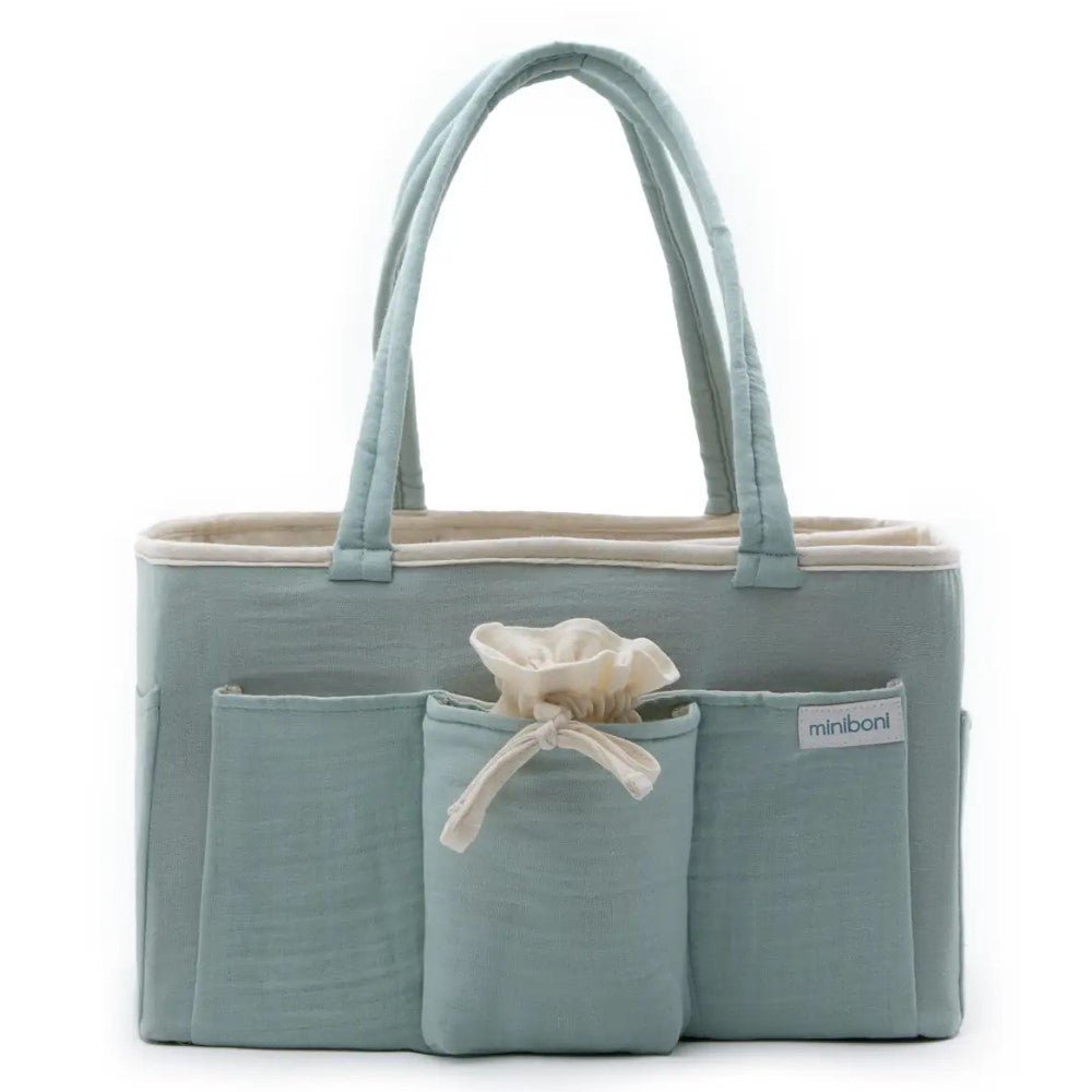 Miniboni Müslin Anne Organizer Çanta Mint