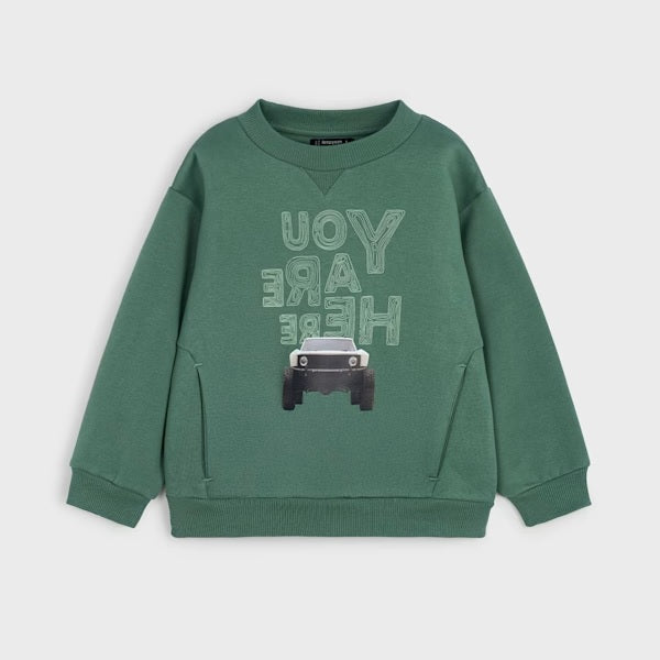 Mayoral Kışlık Erkek Uzun Kol Sweatshirt Yeşil