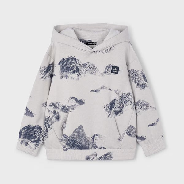 Mayoral Kışlık Erkek Uzun Kol Kapşonlu Sweatshirt Gri