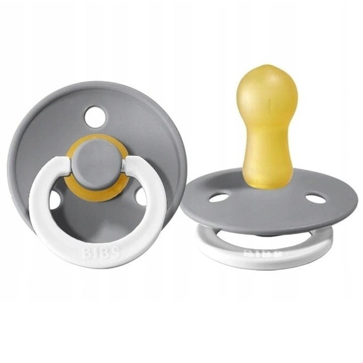 Bibs Colour Bebek Doğal  Kauçuk Emzik Cloud Nigth 0-6 Ay Gri