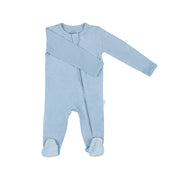 Bebesense Bambu Ayaklı Tulum Mavi