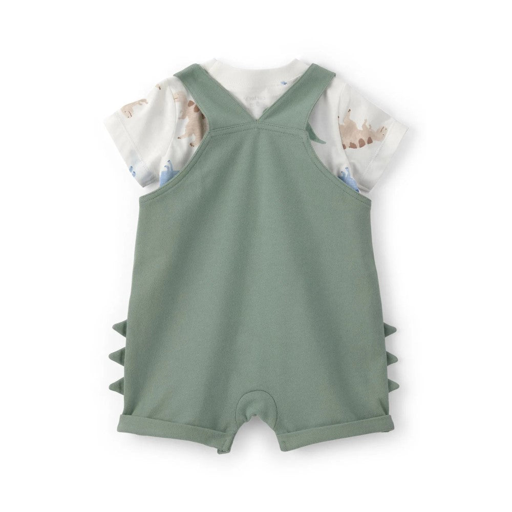 Carters Carter's Erkek Bebek Salopet 2'li Set Yeşil - Body,Tulum,Zıbın - Görsel 2