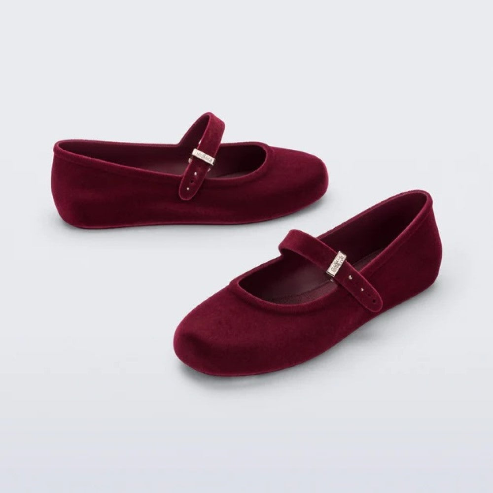 Melissa Kadın Soft Ballerina Velvet II Babet Kırmızı