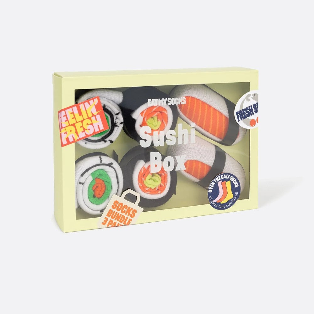Eat My Socks Sushi Box 3lü Yetişkin Çorap