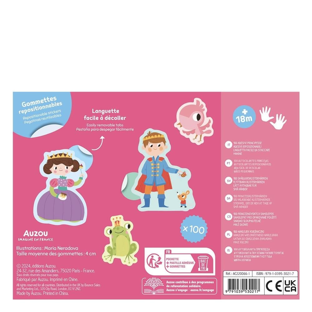 Auzou My First Pouch of Stickers - Princesses STD - Eğitici Oyuncak - Görsel 4