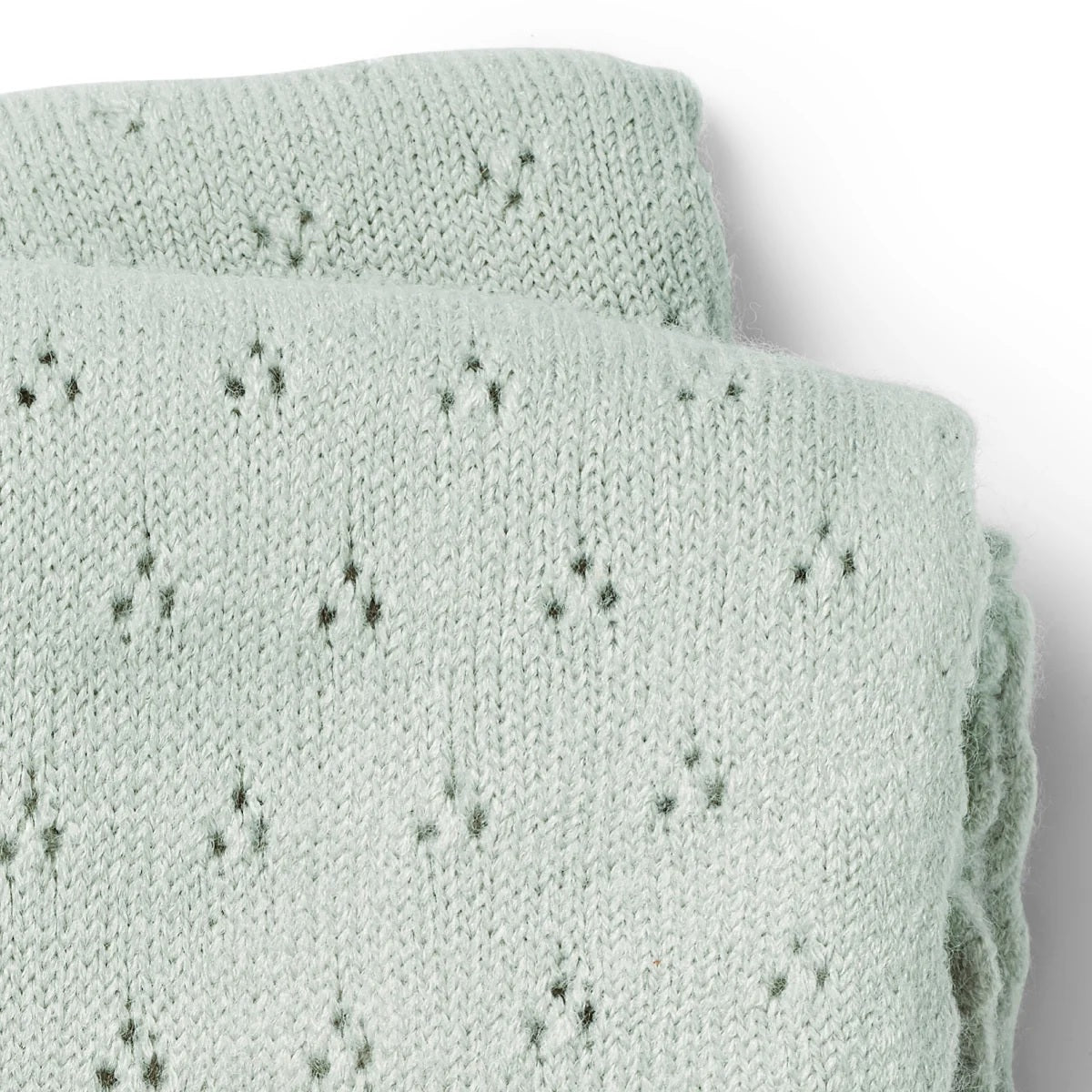 Elodie Details Battaniye Örgü Pointelle Mineral Green - Görsel 3