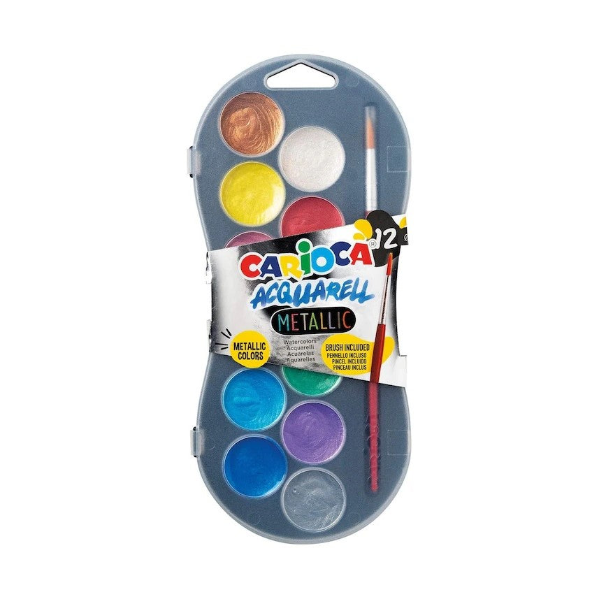 Carioca Sulu Boya 12'li Metalik 30 mm STD