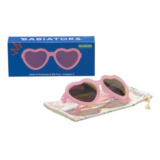 Babıators Babiators Polarize Heart Güneş Gözlüğü Frosted Pink 3-5 Yaş - Güneş ve Yaz Ürünleri - Görsel 4