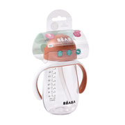 Beaba 300 Ml Şeffaf Pipetli Suluk, Terracotta