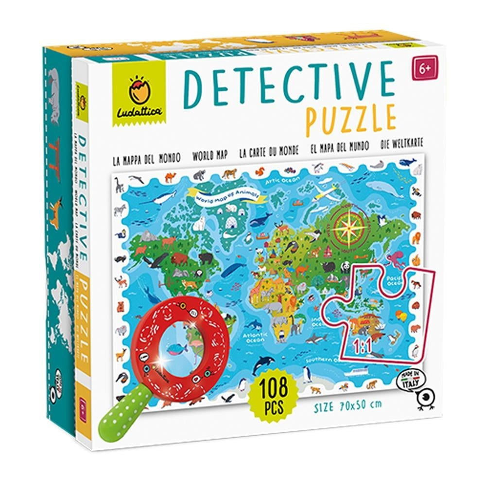 Dedektif Puzzle - Dünya Haritası
