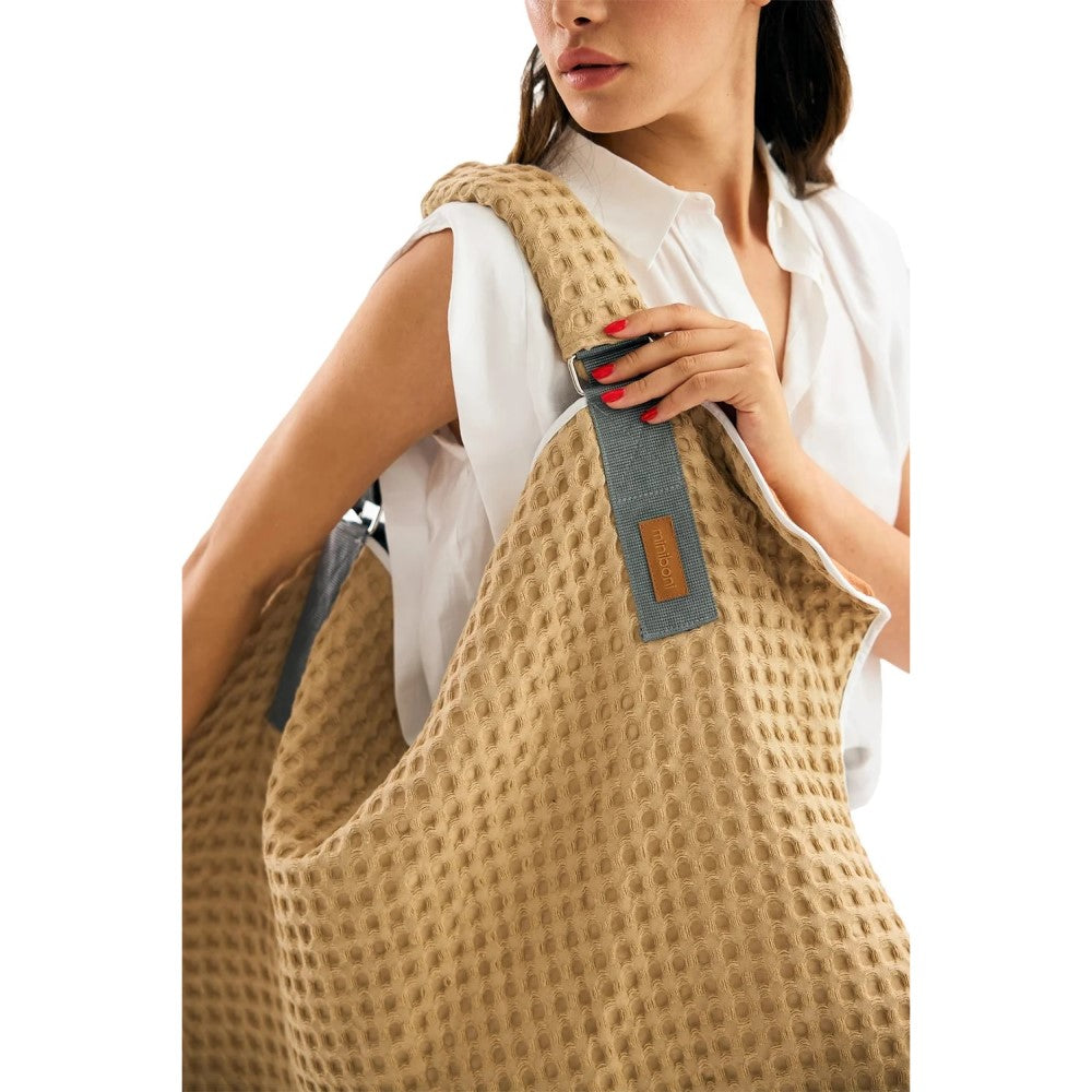 Miniboni Mininest Bebek Taşıma Çantası Taba