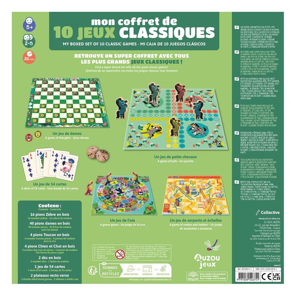 Auzou My Boxed Set Of 10 Classic Games STD - Eğitici Oyuncak - Görsel 4