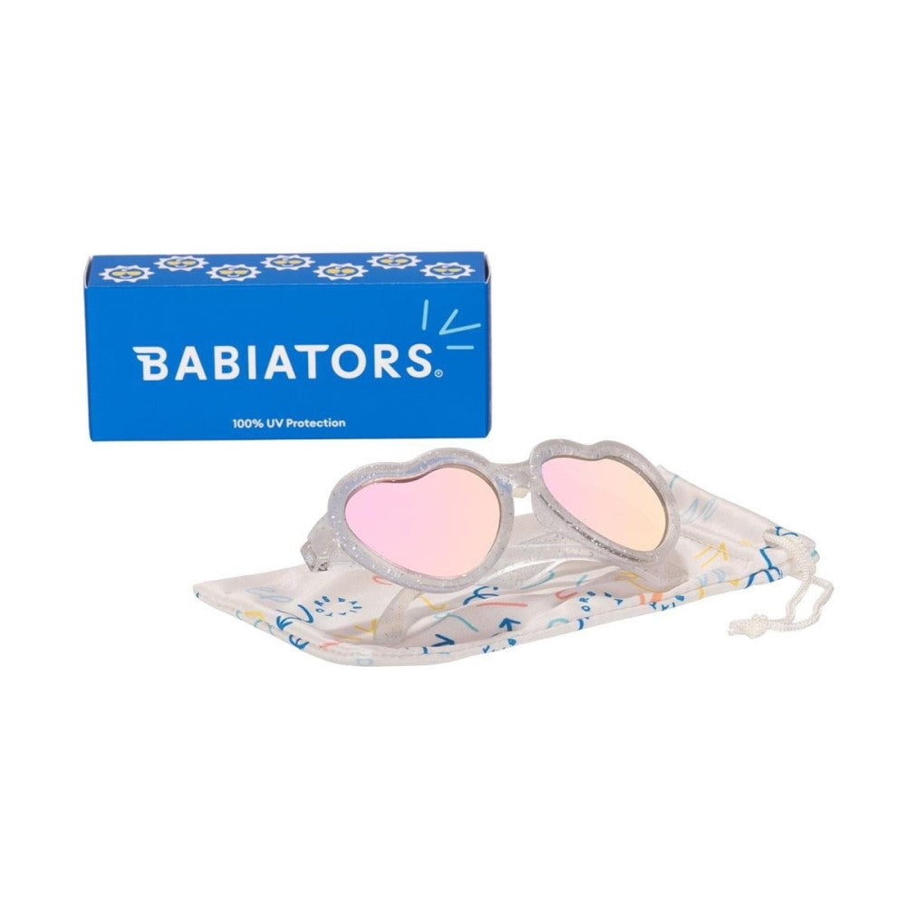 Babıators Babiators Original Hearts Güneş Gözlüğü Silver Shimmer 3-5 Yaş - Güneş ve Yaz Ürünleri - Görsel 3