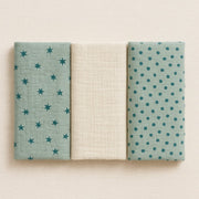 Mama Yoyo 3'lü Müslin Set - Mint Yıldızlı Takım