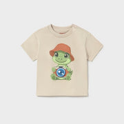 Mayoral Yazlık Erkek Bebek Kısa Kol T-shirt Bej