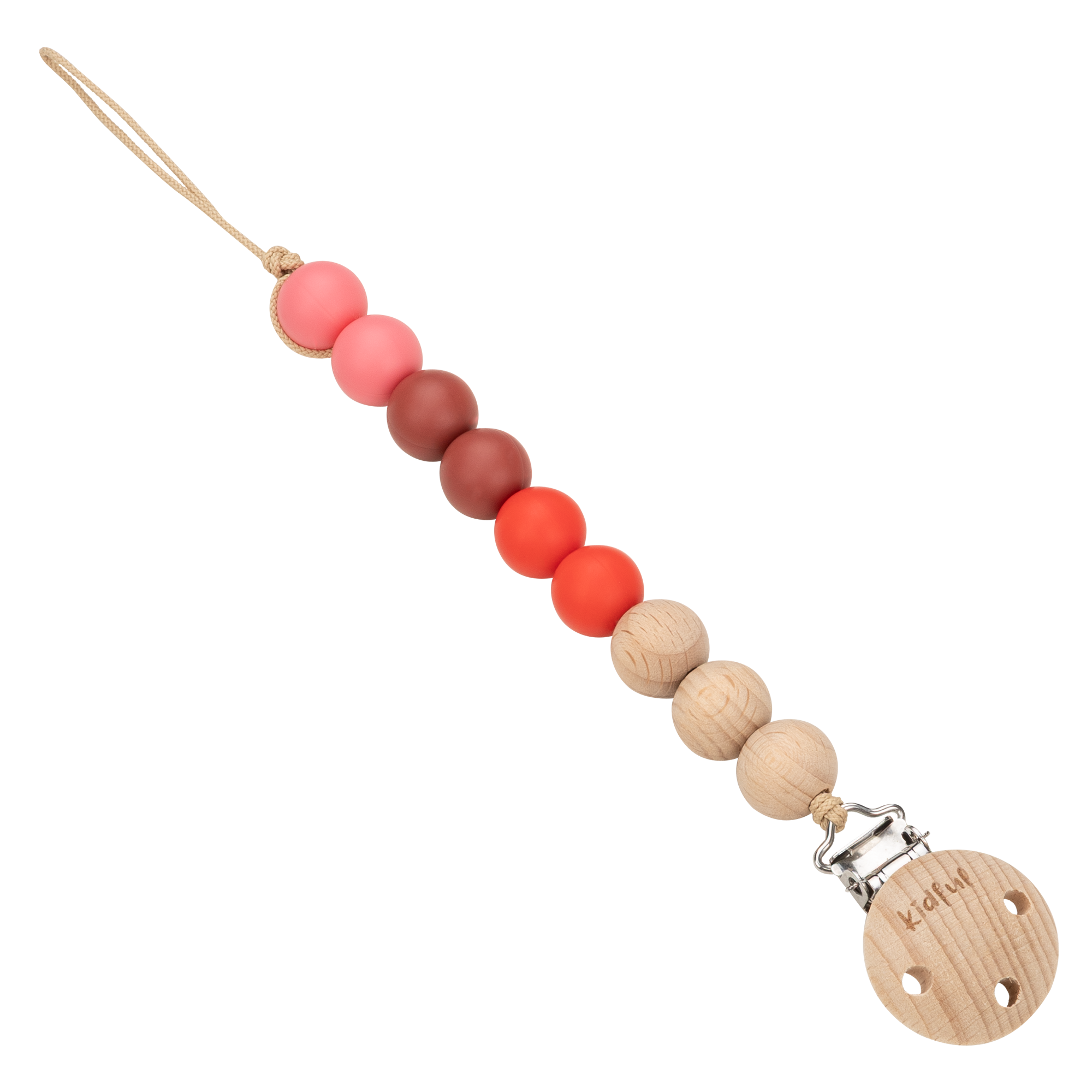 Bibs Kidful Boncuk Emzik Askısı - Cherry STD