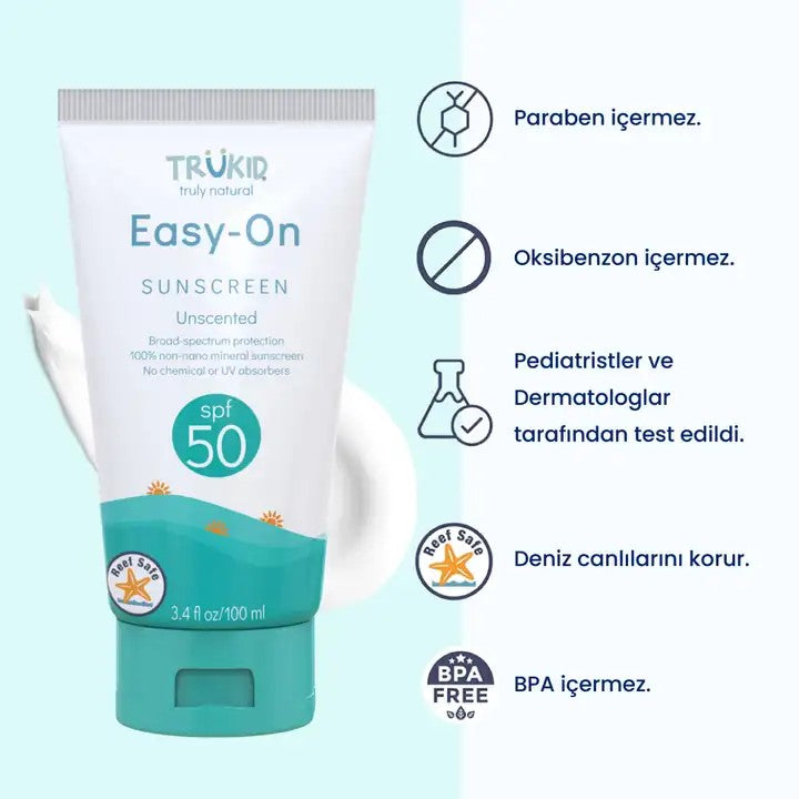 TruKid Kolay Uygulanabilir Güneş Kremi SPF 50 100 ml