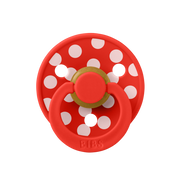 Bibs Studio Polka Big Emzik- Candy Apple 0-6 Ay Kırmızı