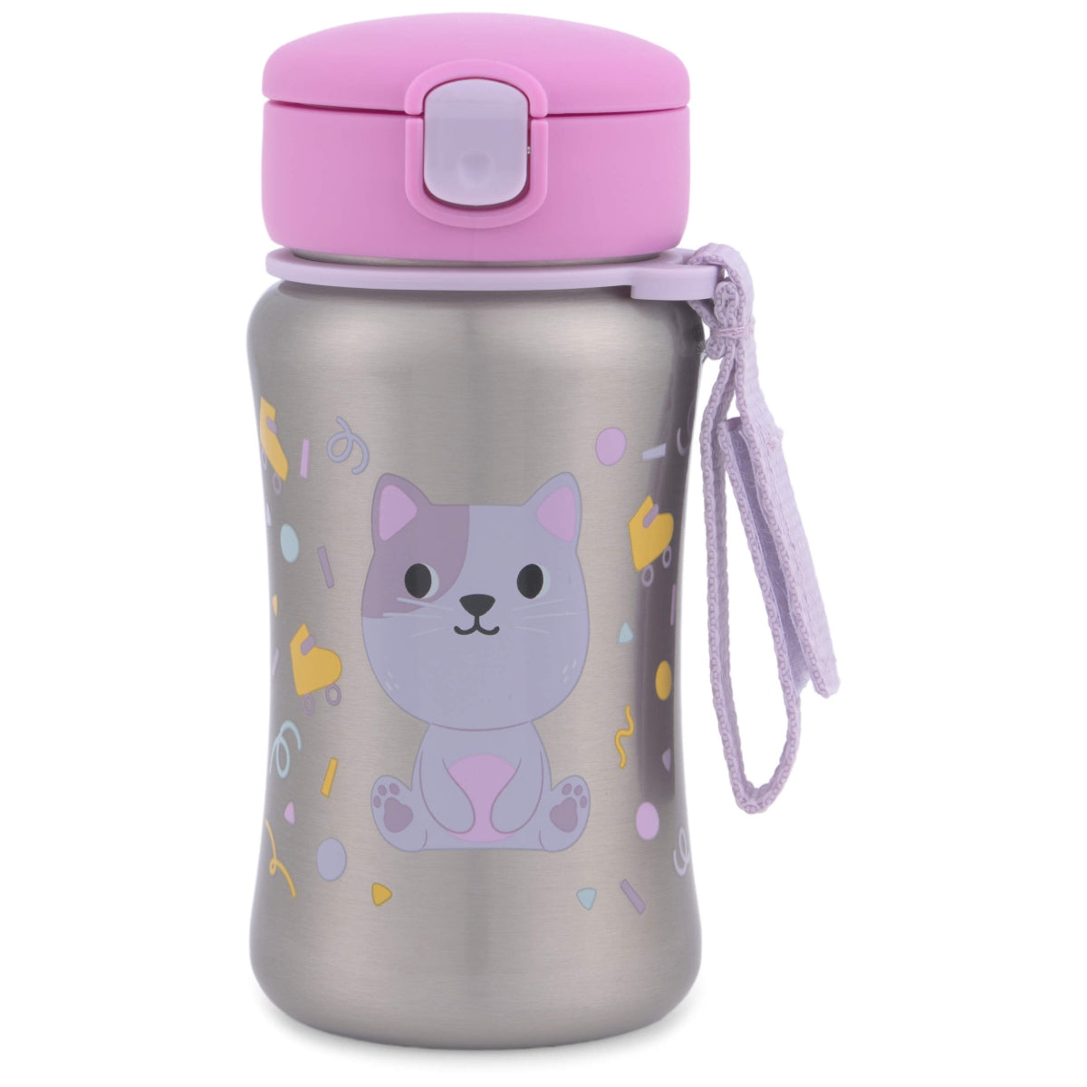 Skip Hop Besties Squad Pipetli Paslanmaz Çelik Suluk - Kedi