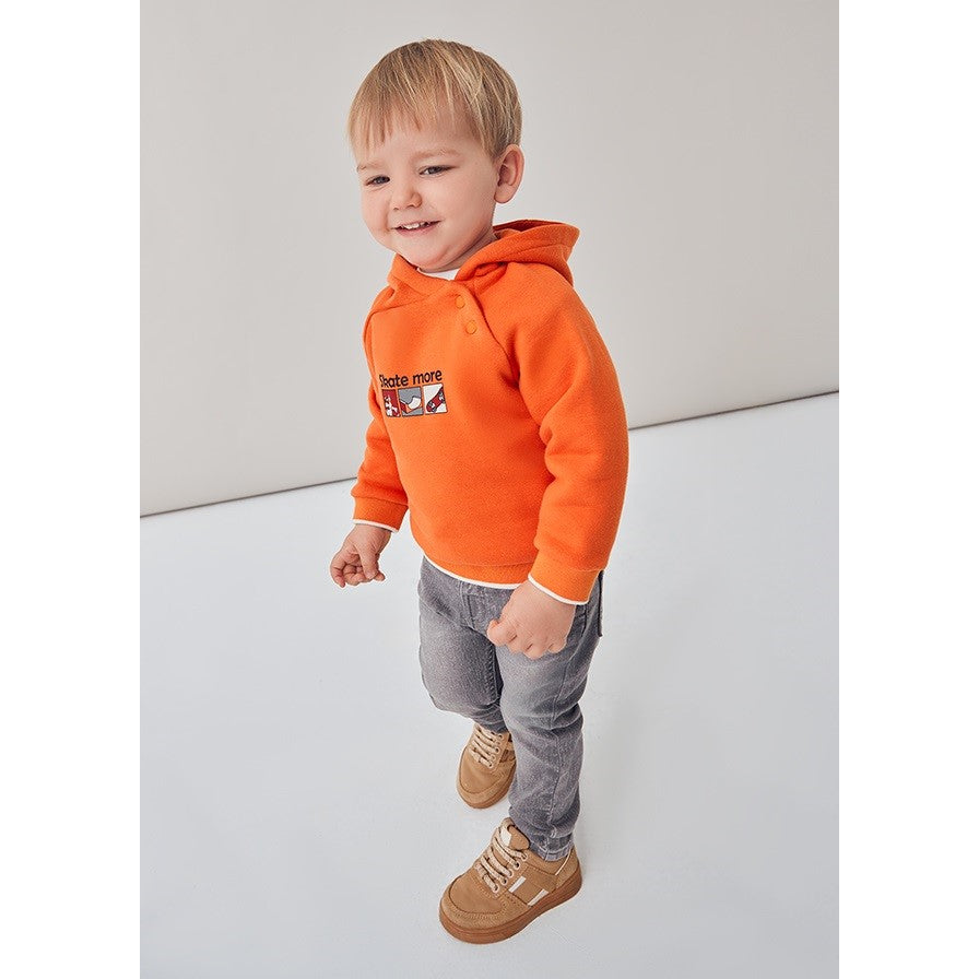 Mayoral Kışlık Erkek Bebek SlimFit Denim Pantolon Gri