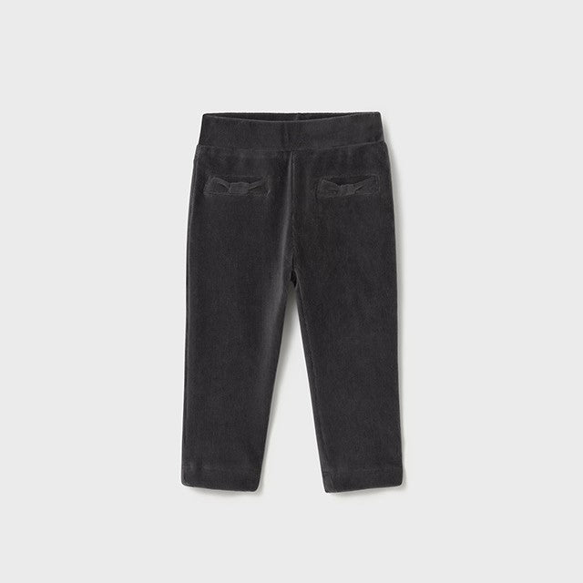 Mayoral Kışlık Kız Bebek Kadife Tayt Pantolon Gri