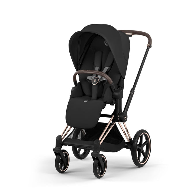 Cybex Priam Rose Gold Sephia Black Bebek Arabası ( Oturma Portbebe Dahil ) STD ( Ağustos 3. Hafta Teslim )