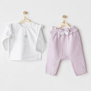 Andy Wawa Andywawa Kız Bebek 2'li Takım Set- Magical Butterfly Lila - Body,Tulum,Zıbın