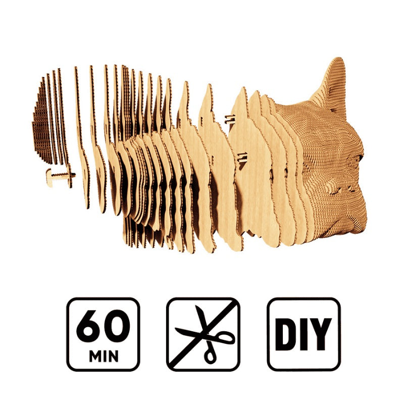 Cartonic 3D Puzzle - Bulldog - Eğitici Oyuncak - Görsel 4