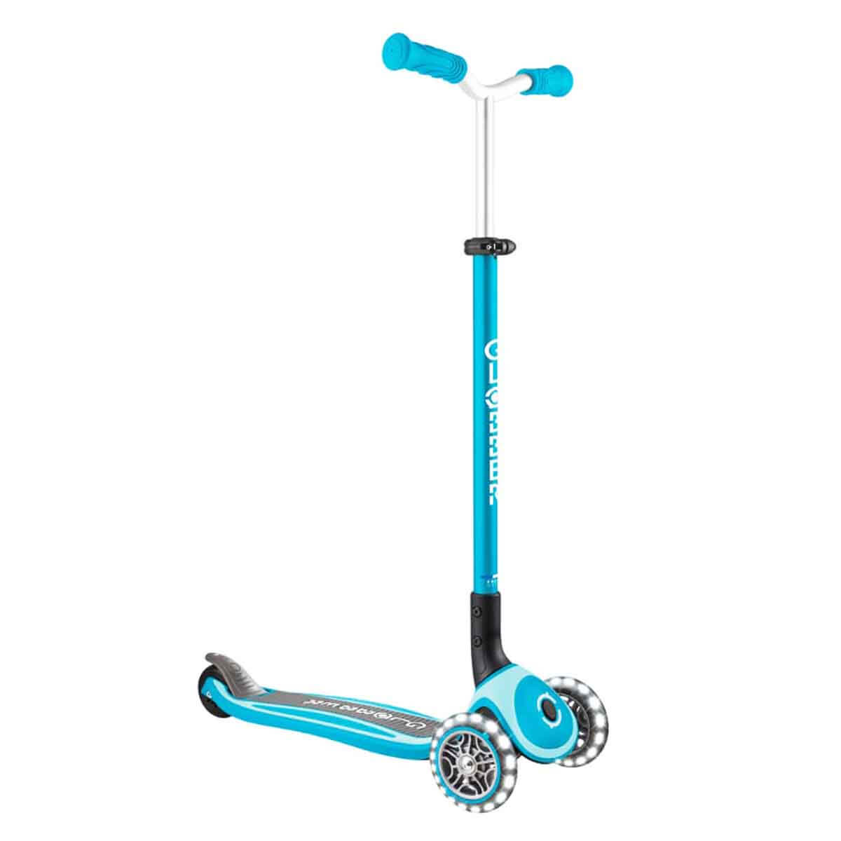 Globber Elite Deluxe Işıklı Scooter - Mavi