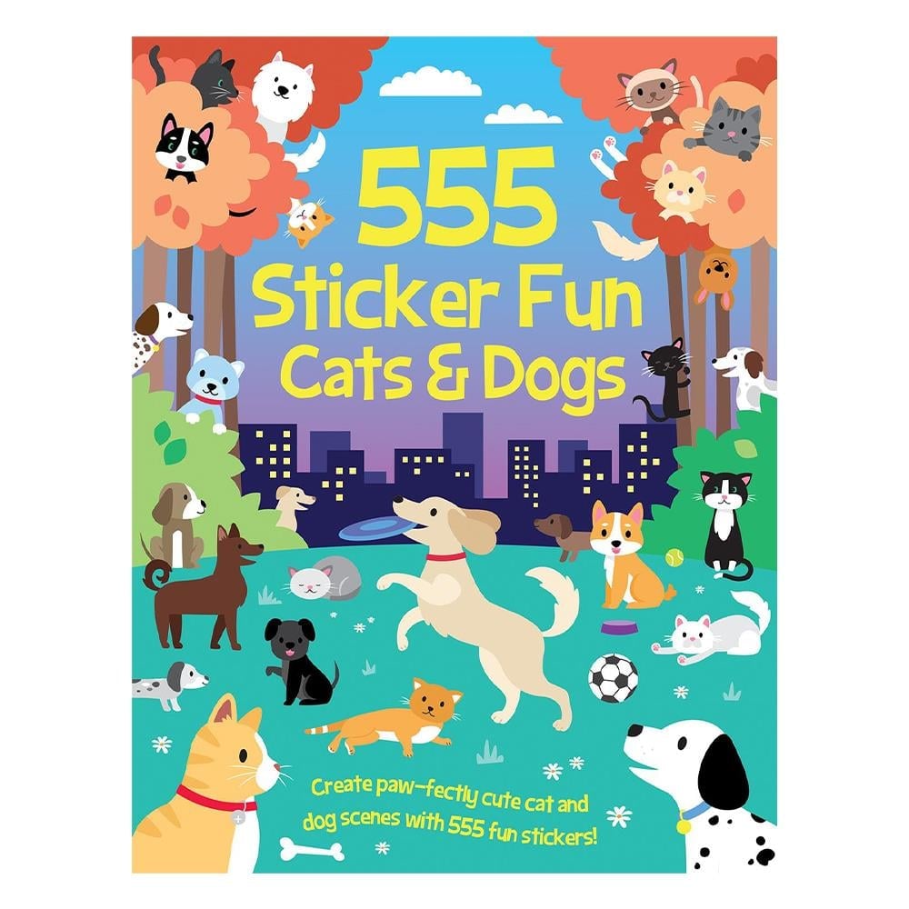Two Wındmılls 555 Sticker Fun - Cats and Dogs Activity Book - Kitap