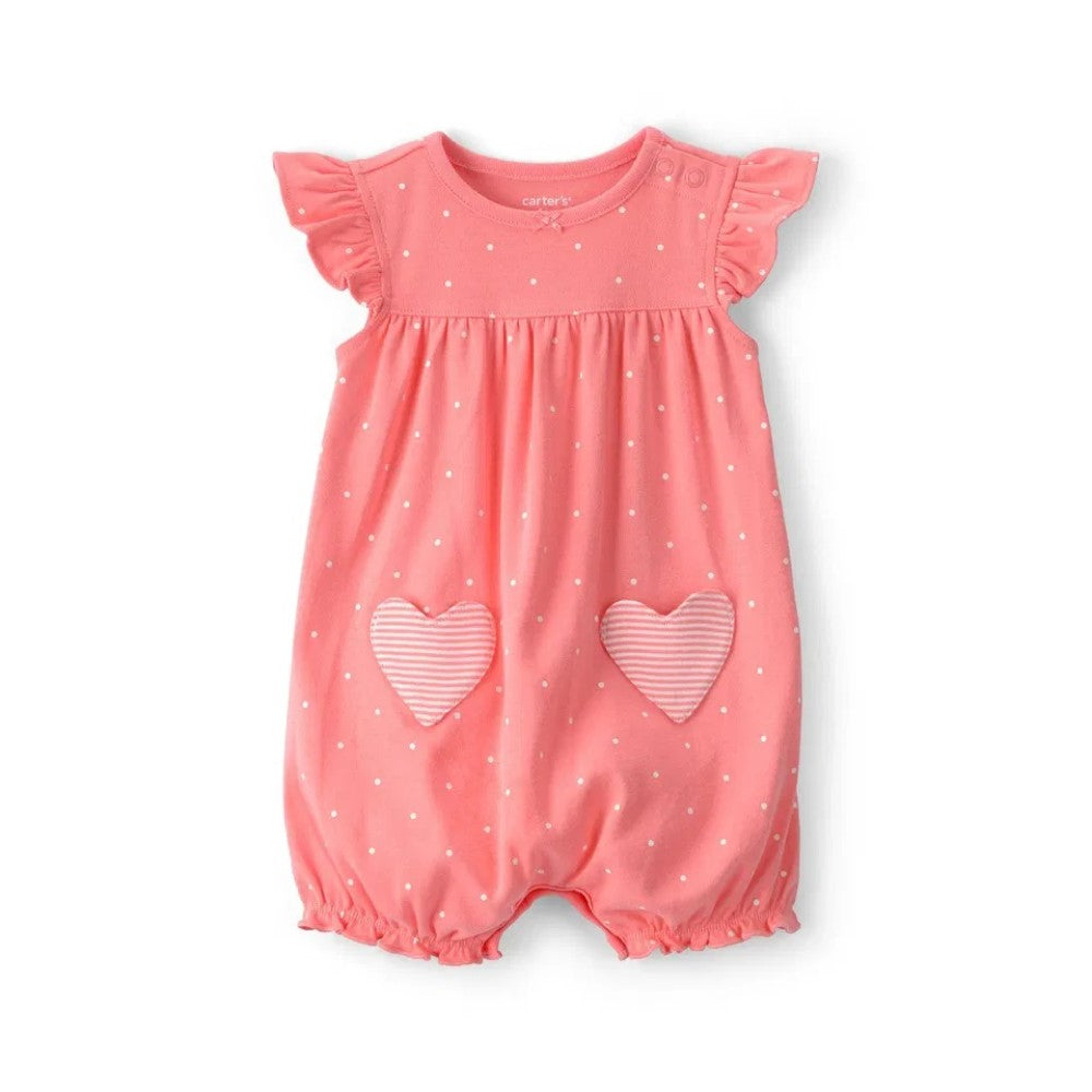 Carters Carter's Kız Bebek Kısa Tulum Pembe - Body,Tulum,Zıbın