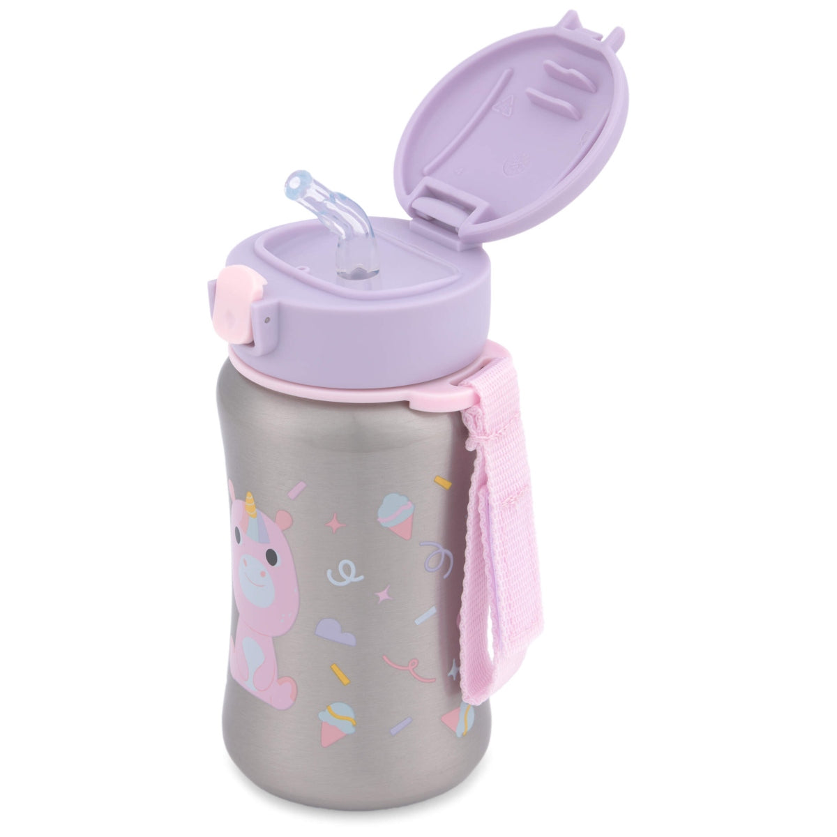 Skip Hop Besties Squad Pipetli Paslanmaz Çelik Suluk - Unicorn STD